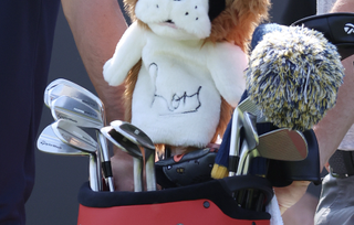 A close up of Rory McIlroy's golf bag