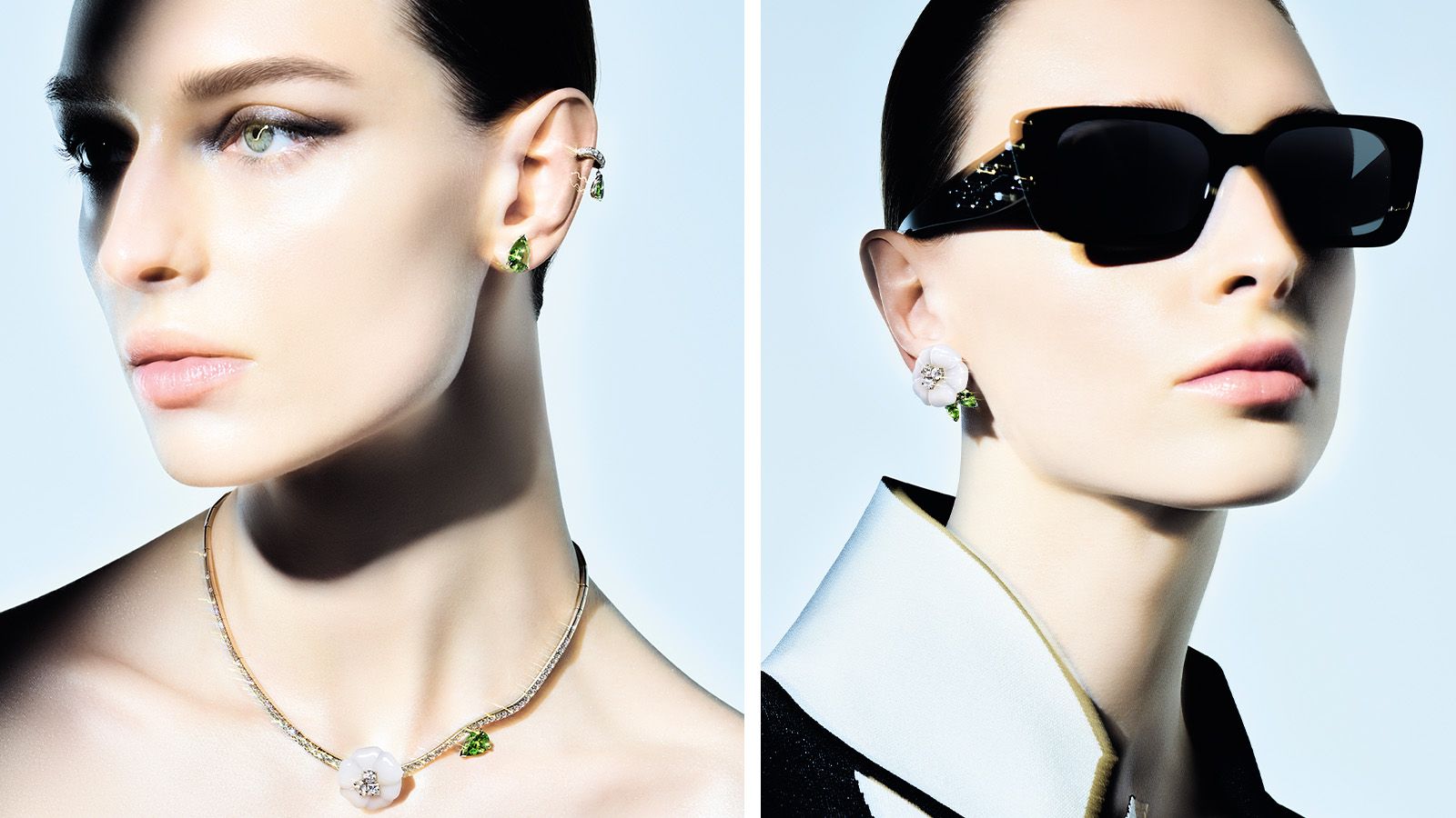 model wears jewellery