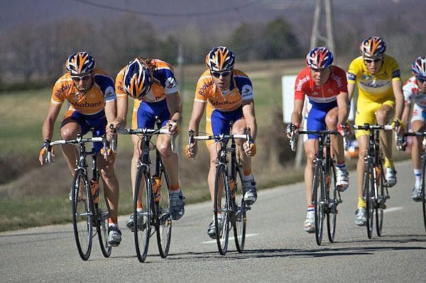 Rabobank had their work cut out for the day, trying to let the group not get away too far.