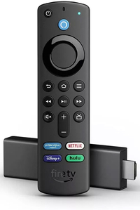 Fire TV Stick 4K with remote: $50