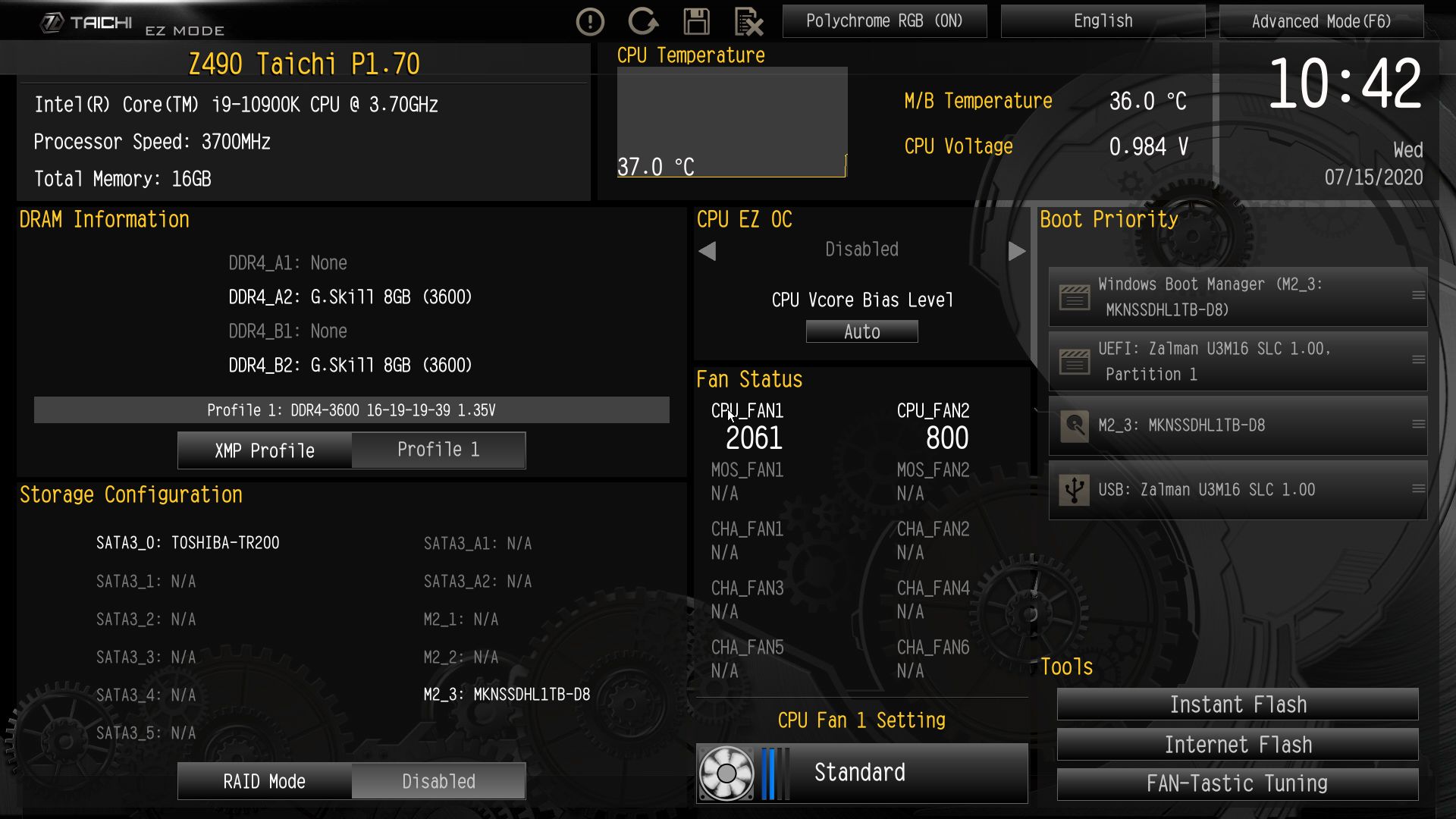 ASRock Z490 Taichi