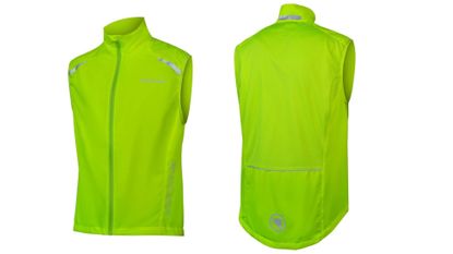 The front and back of Endura Hummvee softshell gilet 