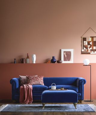 Terracotta living room