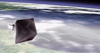 An experimental RemoveDebris mission successfully deployed a giant net to capture a target satellite.