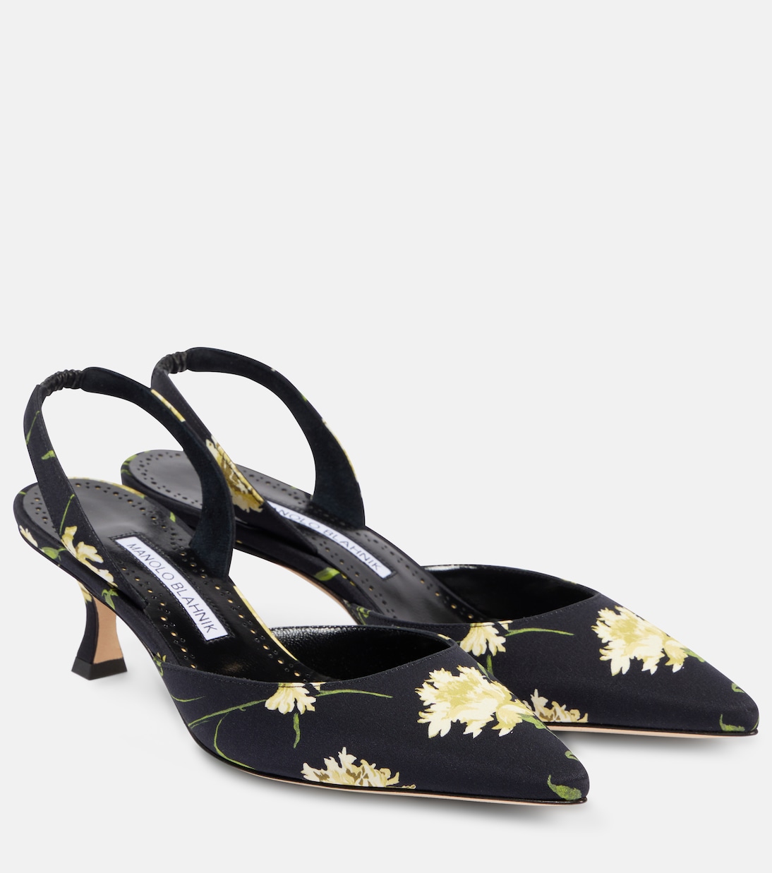 Carolyne 50 Floral Slingback Pumps