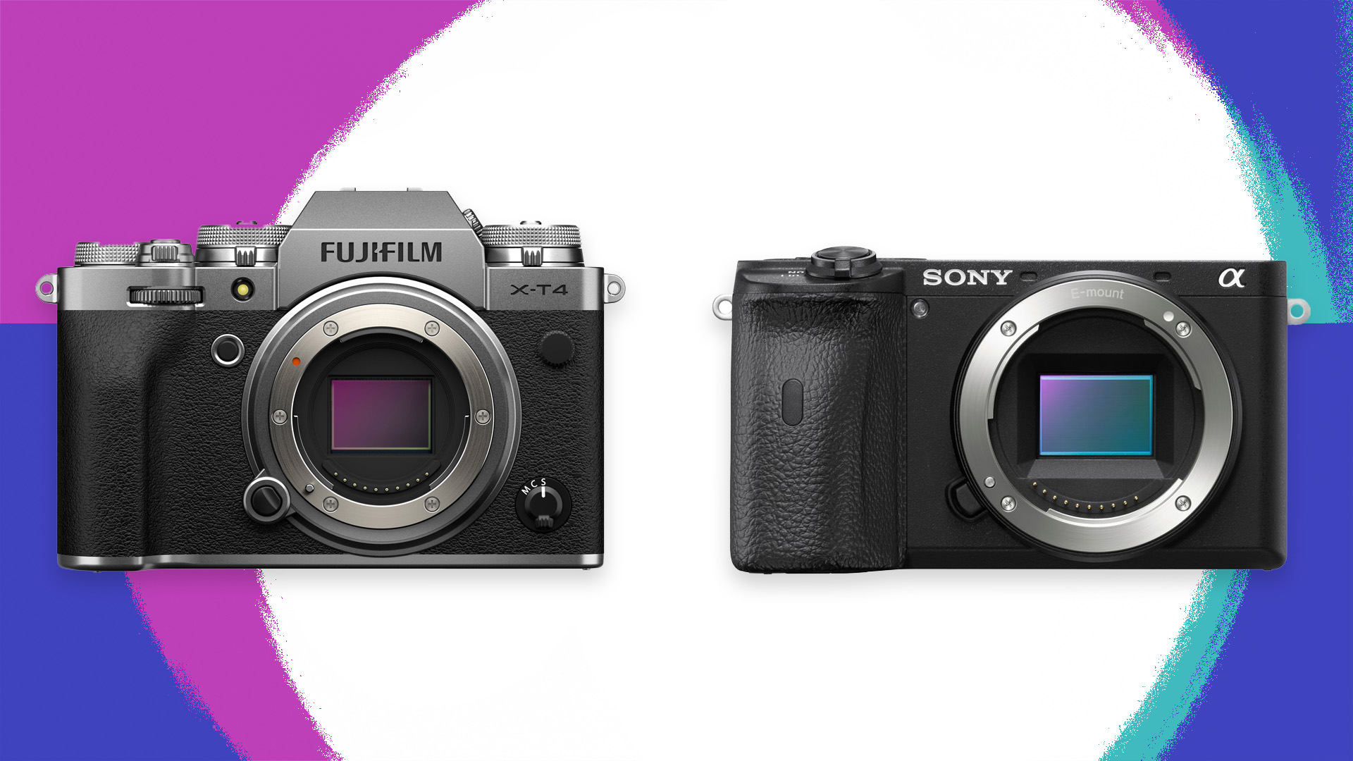 The Fujifilm X-T4 and Sony A6600, two of the Canon EOS R7's potential rivals