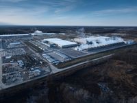 Aerial view of Google's data center campus in New Albany, Ohio
