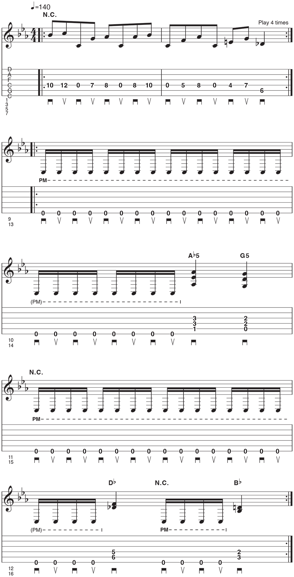 Drop C tuning