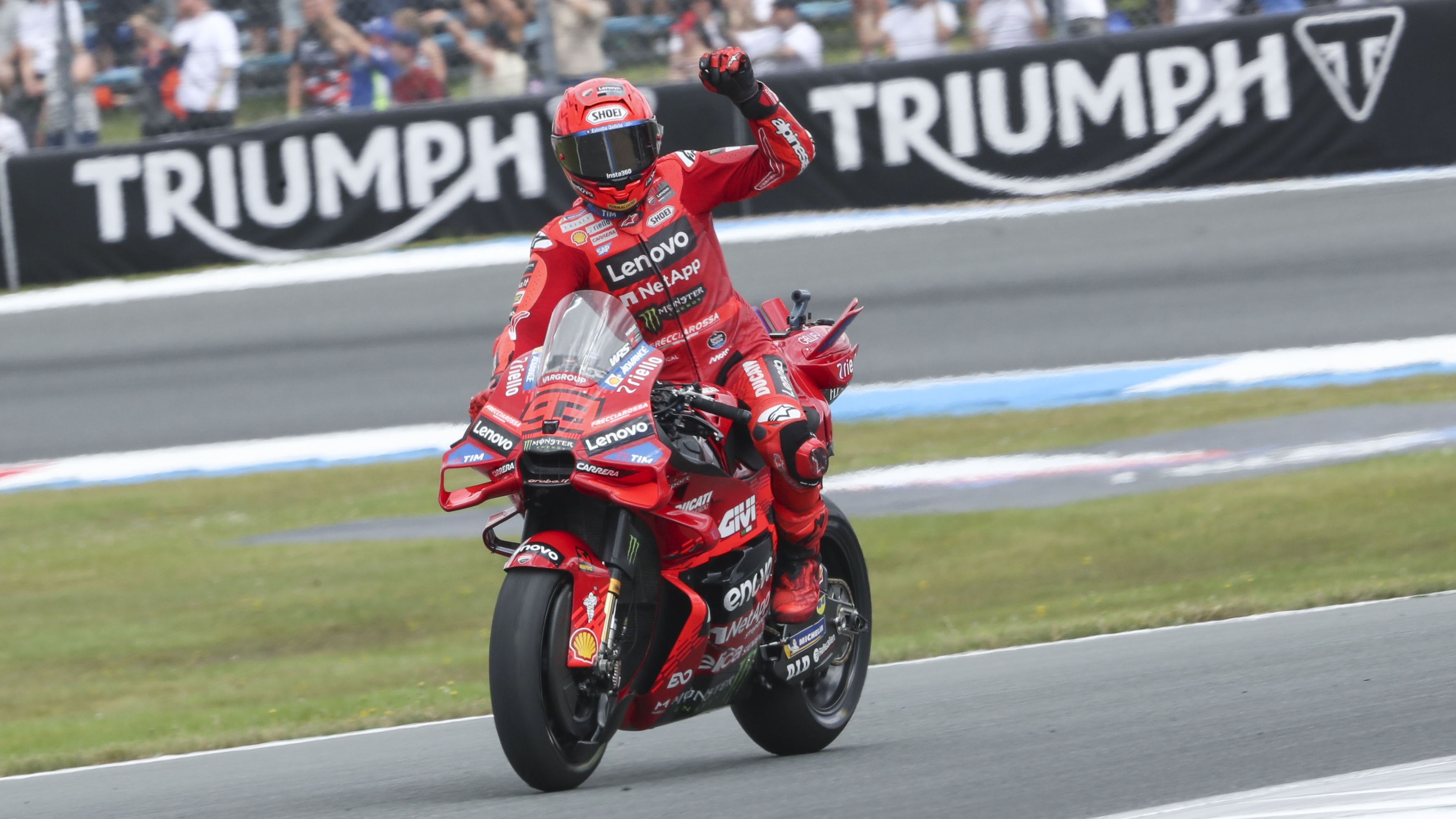 Marc Marquez wins the Dutch GP