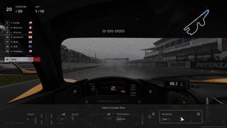 Gran Turismo 7 cockpit view.