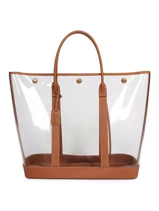 Severine Tote Bag in Vinyl and Leather