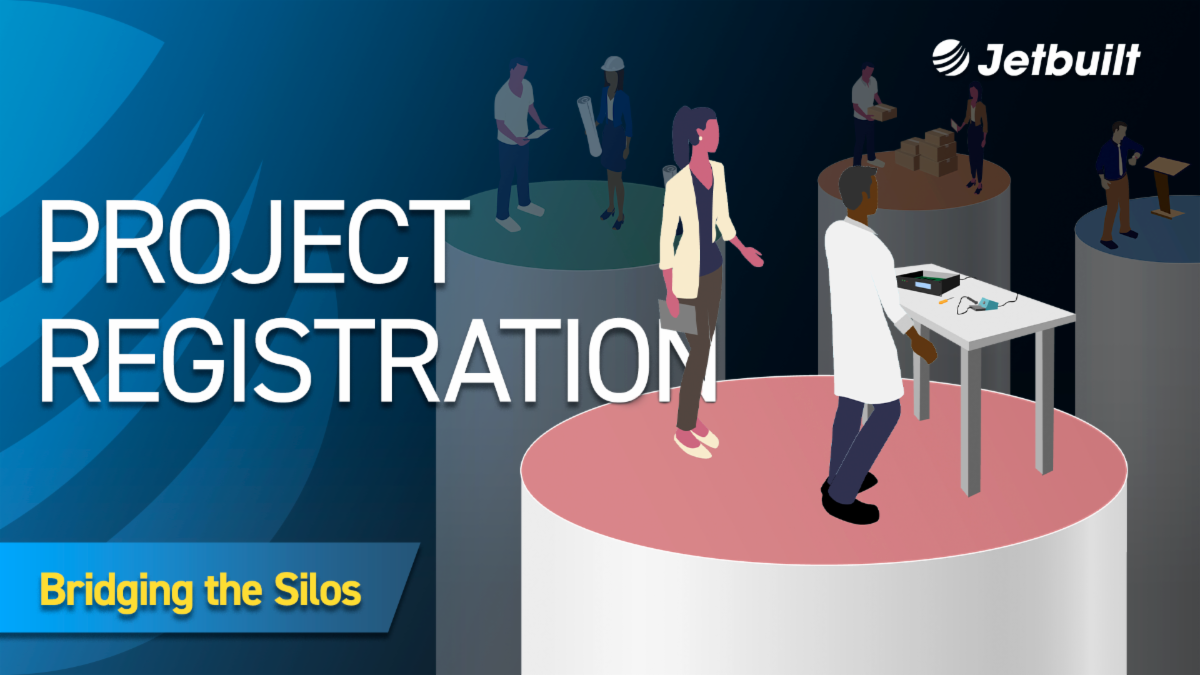 An animated logo for Jetbuilt&#039;s Project Registration program.