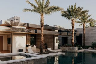 Gardens&Villas by Andrew McClure desert single storey home palm trees swimming pool