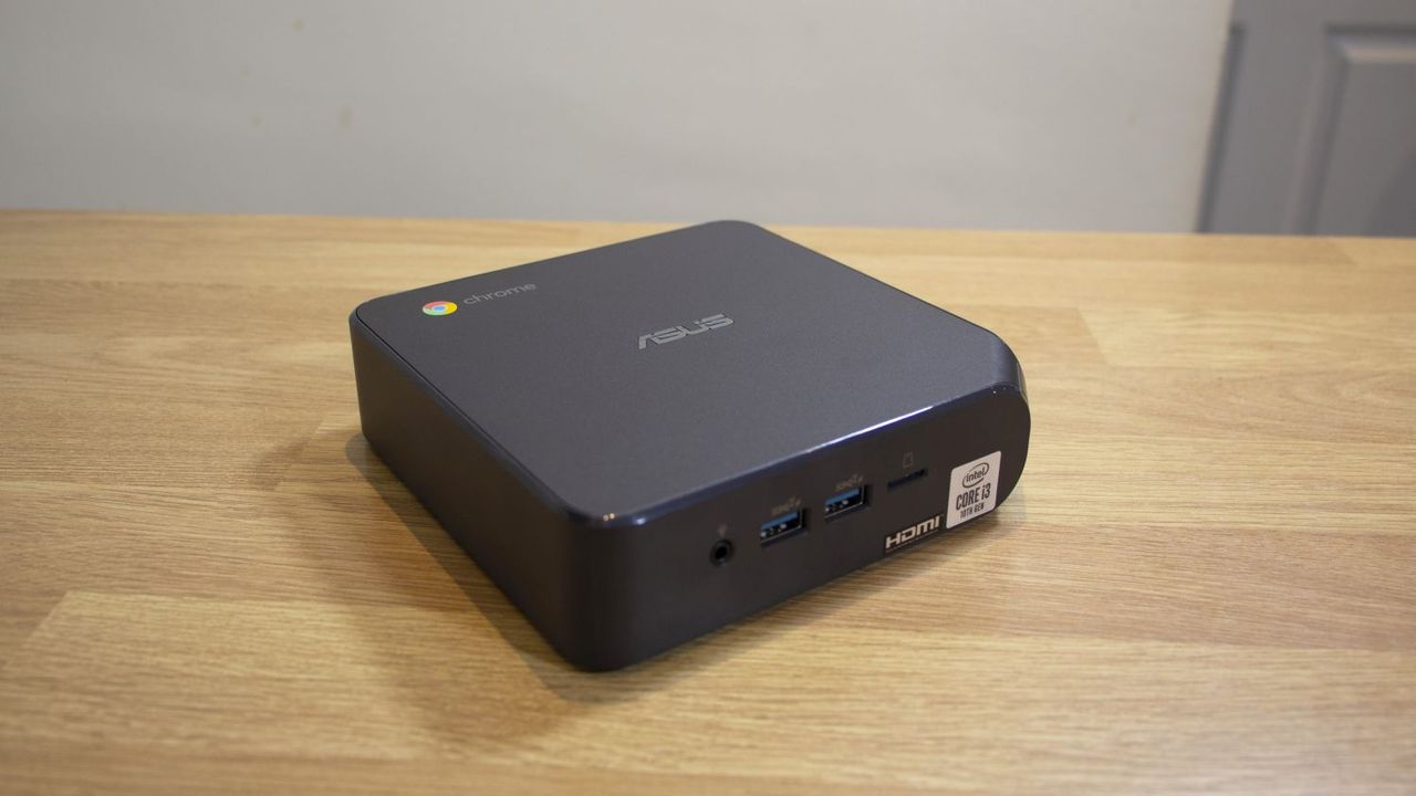 A photograph of the top of the Asus Chromebox 4