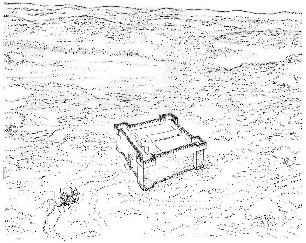 A diagram of the fortress in Galon.