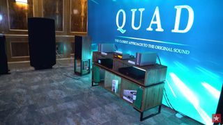 Quad electrostatic speakers at Bristol Hi-Fi Show