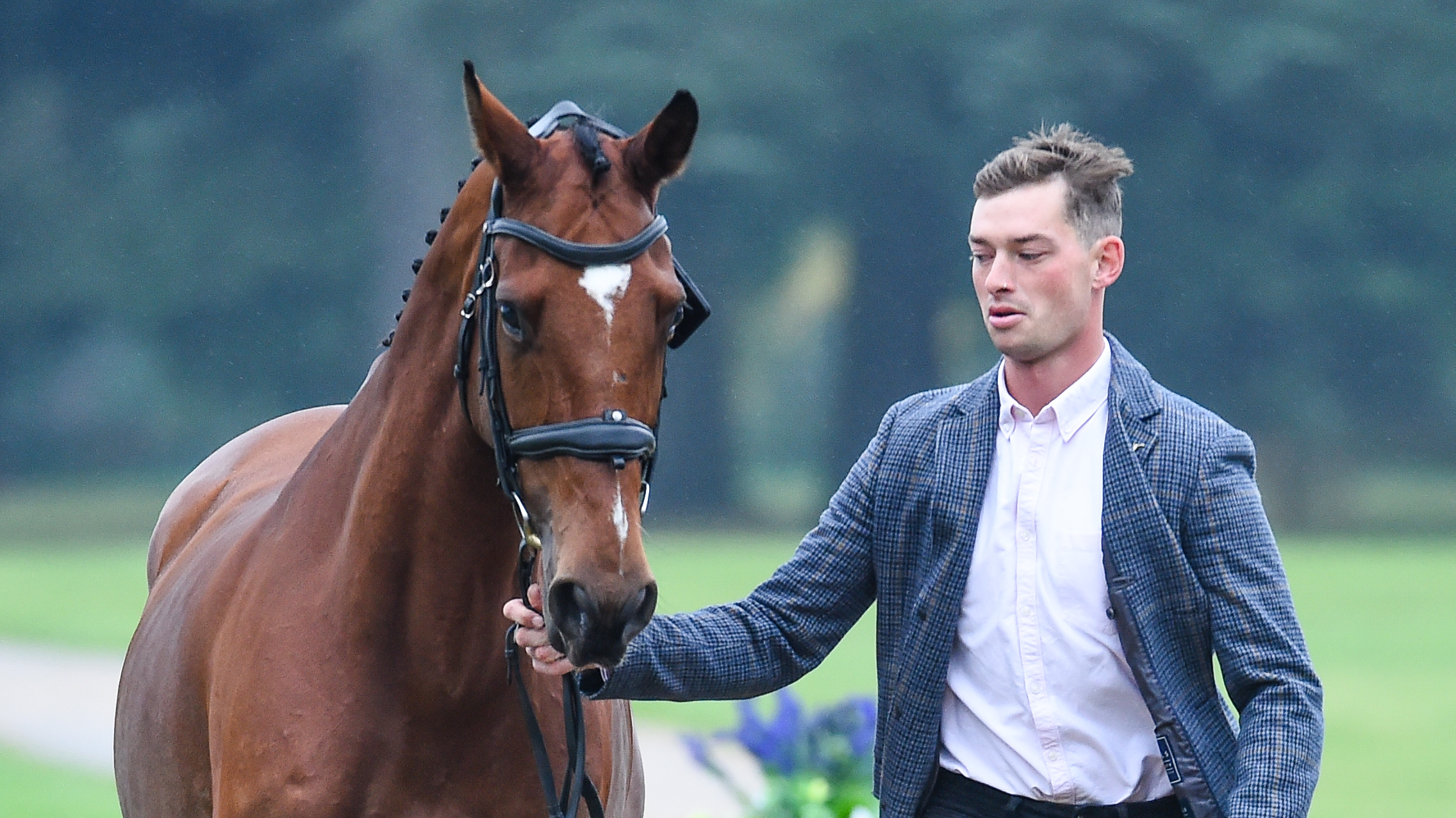 Blenheim Horse Trials trot-up: Ian Cassells and Shanbo Super Flex
