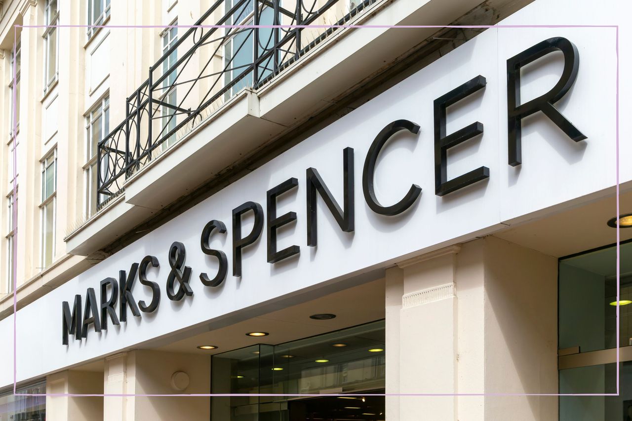 M&amp;s store outside sign