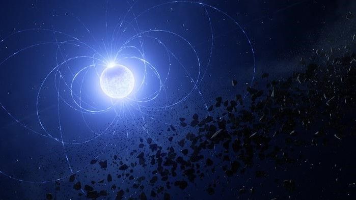 An artist&#039;s impression of the white dwarf star.