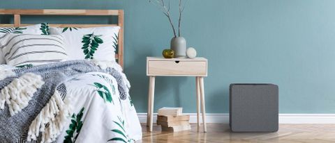 AirThings Renew sitting in bed room
