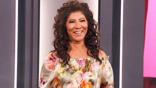 Julie Chen Moonves on the Big Brother stage