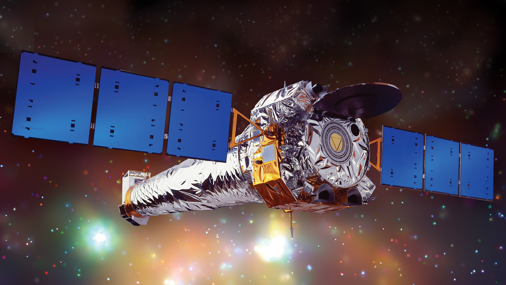 An artist's impression of NASA's X-ray space telescope Chandra.