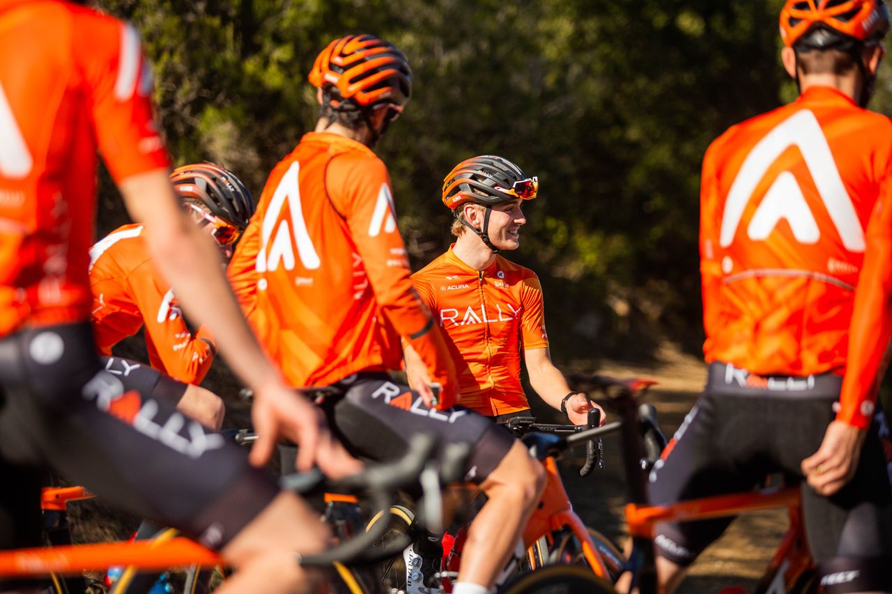 Rally Cycling at the team's training camp in Castellon de la Plana, Spain