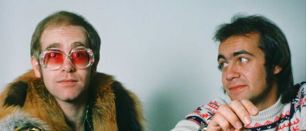 Elton John and Bernie Taupin in 1975