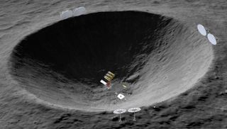 A newly developed extraction technique for the moon, thermal mining, makes use of mirrors to exploit sun-shy, water-ice-laden polar craters.