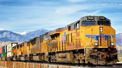 Union Pacific Railroad freight train