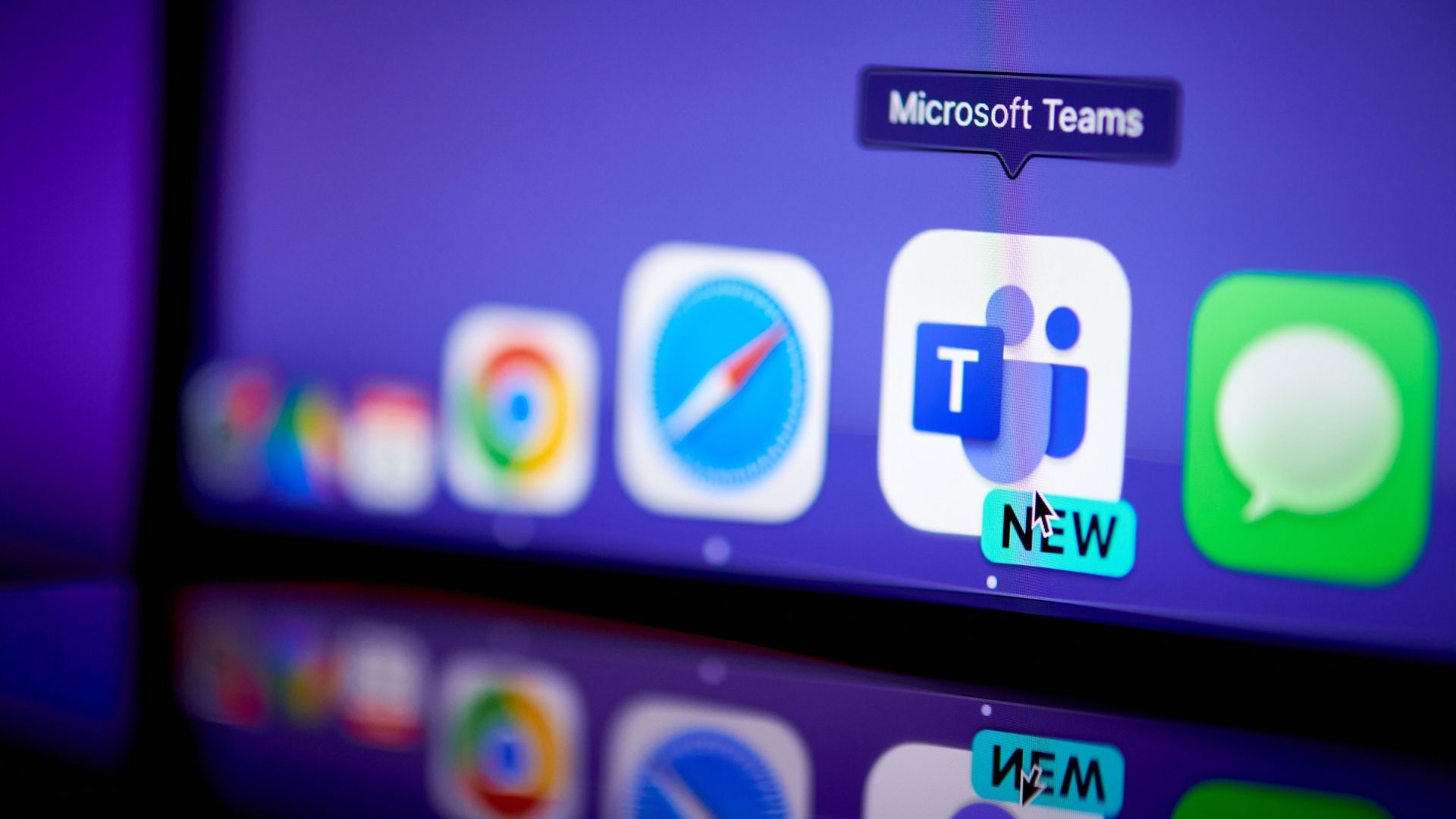 The Microsoft Teams app on a laptop arranged in New York, US, on Tuesday, June 25, 2024. Microsoft Corp. risks a hefty European Union fine after regulators accused the company of abusing its market power by bundling the Teams video-conferencing app to its other business software.