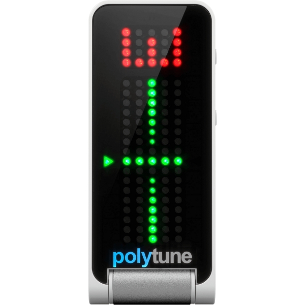 A TC Electronic PolyTune Clip guitar tuner