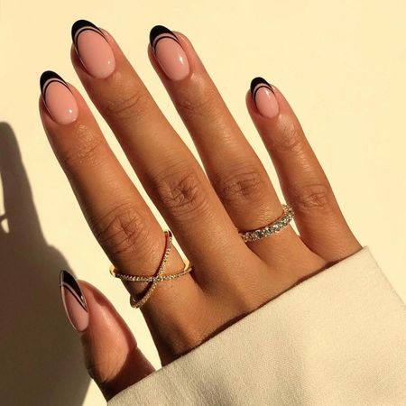 black french manicure ideas
