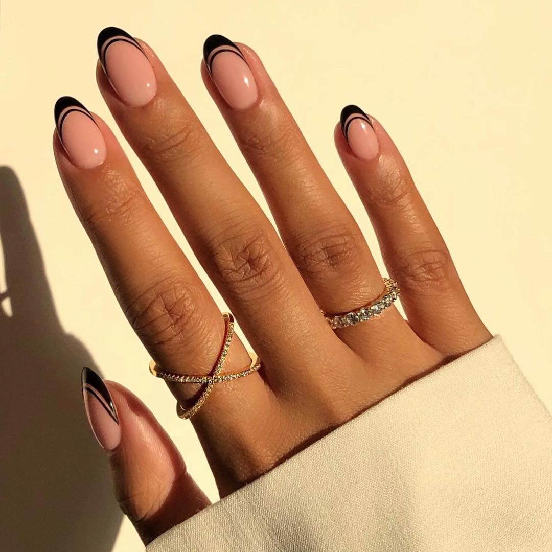 black french manicure ideas