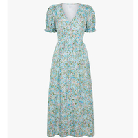 Ghost Rosanne Floral Print Midi Dress, Green - £74.50 at John Lewis