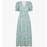 Ghost Rosanne Floral Print Midi Dress, Green - £74.50 at John Lewis