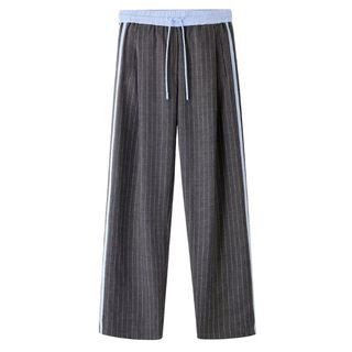 Pinstripe Tapered Track Pant