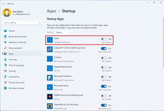 Disable Startup apps to improve battery life