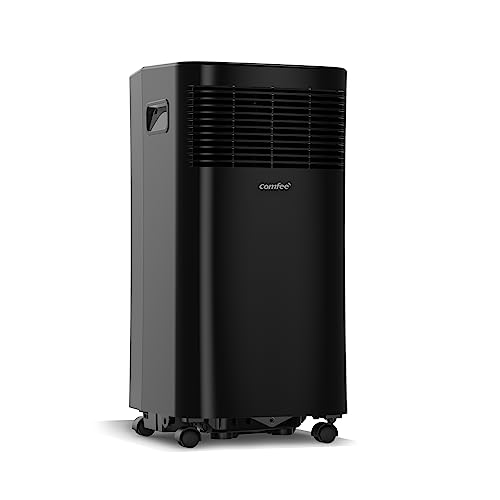 Midea Comfee Portable Air Conditioning Unit 7000 Btu, Energy Efficient Air Conditioner & Dehumidifier With Remote Control, 24hr Timer, Self Evaporating Technology - Black
