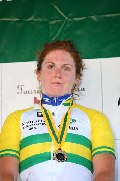 Carly Light (AIS), the 2010 Australian criterium champion.