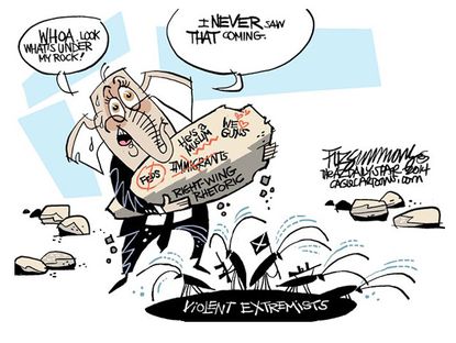Political cartoon GOP right wing