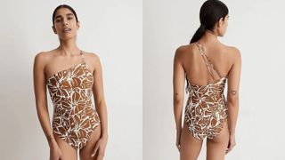 Madewell Double-Strap One-Shoulder One-Piece Swimsuit