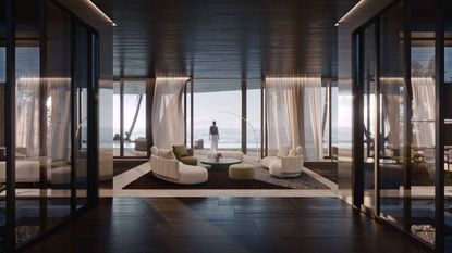 Minotti's Grand Tour imagines dreamy backdrops to furniture