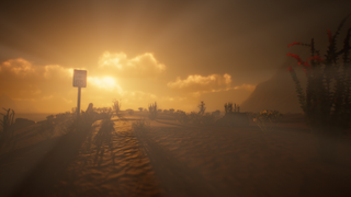 Occult desert landscape from game Ad Infernum.