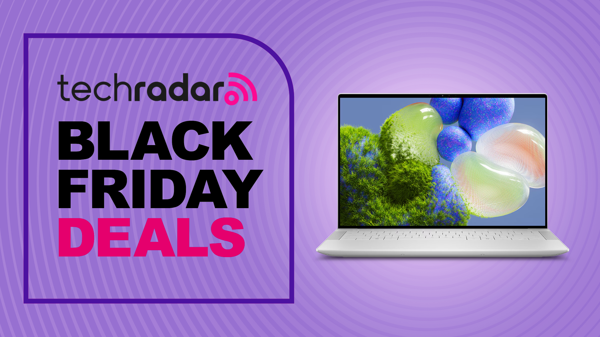 TechRadar Black Friday Deals text with laptop image