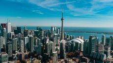 Toronto skyline.