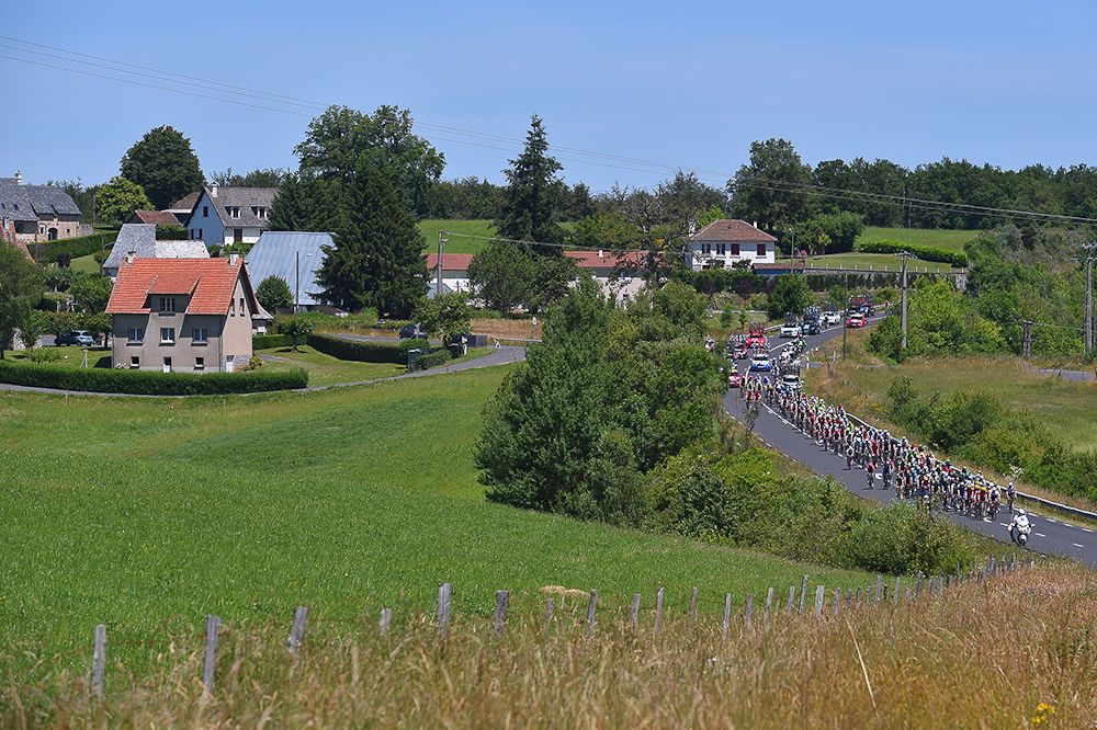 The peloton in action during stage 6 at the Tour de France