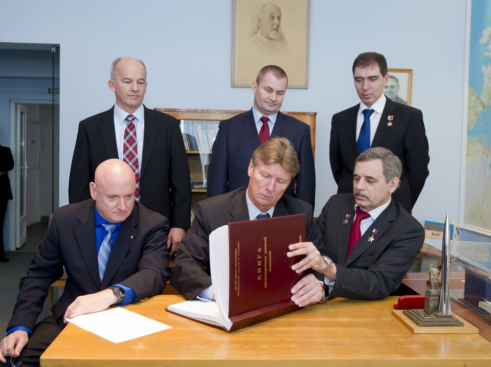 Signing the Star City Guest Book