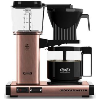 Moccamaster kbgv in pink on a white background