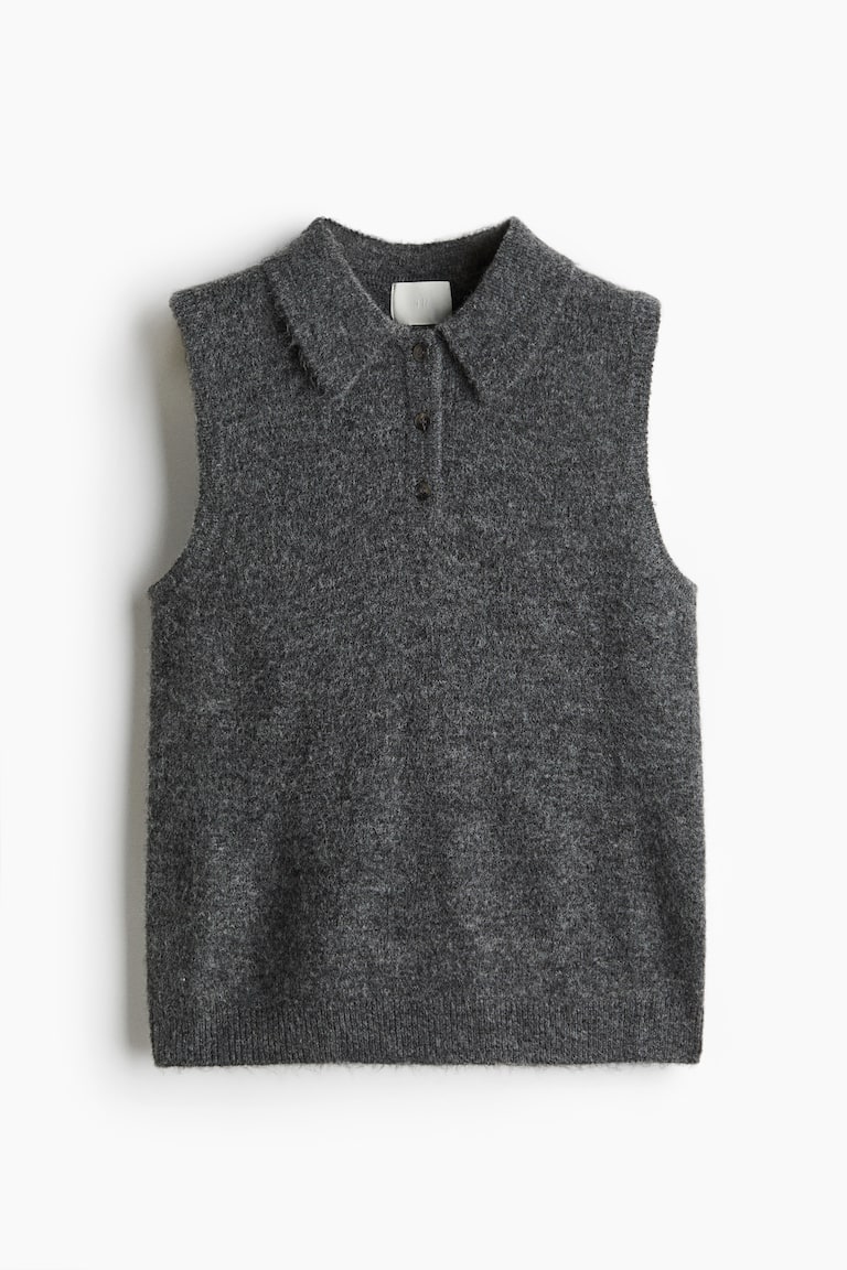 Sweater Vest With Collar